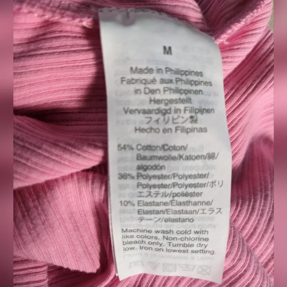 J. Crew Ribbed Pink Ruffle Tank | M - Picture 8 of 8